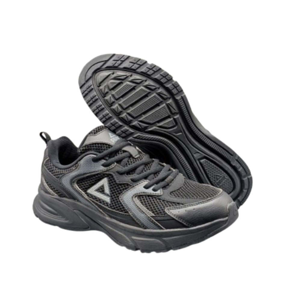 PEAK CASUAL SHOES BLACK / GREY